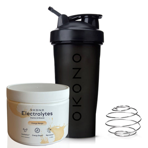 OKONO - Elektrolyten orange mango + Gratis shaker