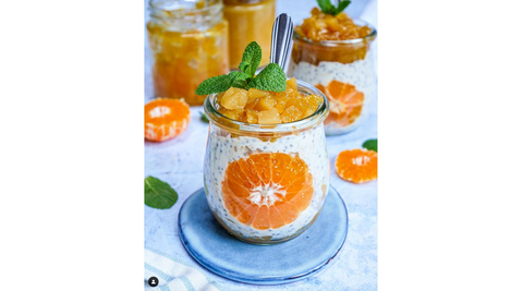 🥭Mango-mandarijn🍊 overnight oats