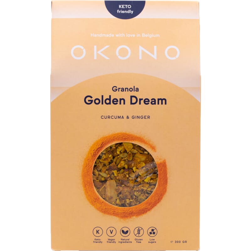 OKONO - Keto granola - golden dream - kurkuma & gember