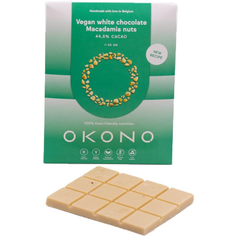 OKONO - Keto vegan witte chocolade macadamianoten