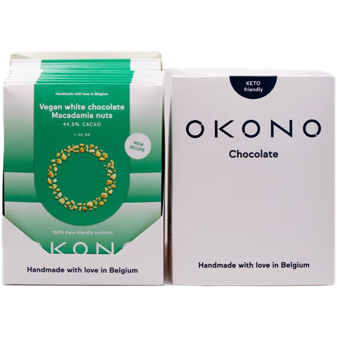 OKONO - Keto vegan witte chocolade macadamianoten