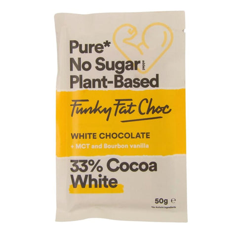 Suikervrije witte chocolade - Met MCT en vanille