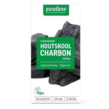 Plantaardige houtskool capsules