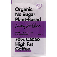 Suikervrije chocolade bio - donker met MCT en koffie